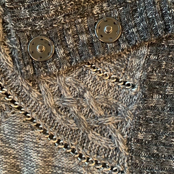 Rachel Roy Gray Cardigan with Chain Details - Picture 6 of 14